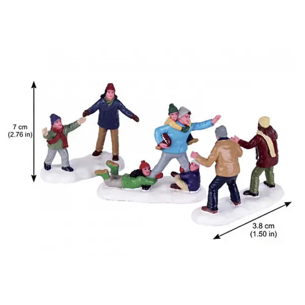 Family Football set 3 pièces statuette Lemax 7x23,5x3,8 cm - 72535