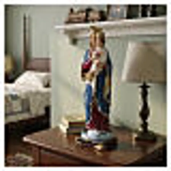 Statuette Vierge du Sacré-Cœur avec l'Enfant Jésus 20 cm