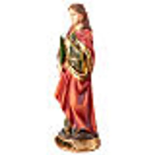 Sainte Agathe martyre 20 cm statuette résine colorée palmier tenaille