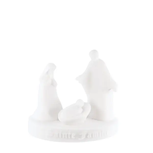 Statue de la Sainte Famille en albâtre 10cm