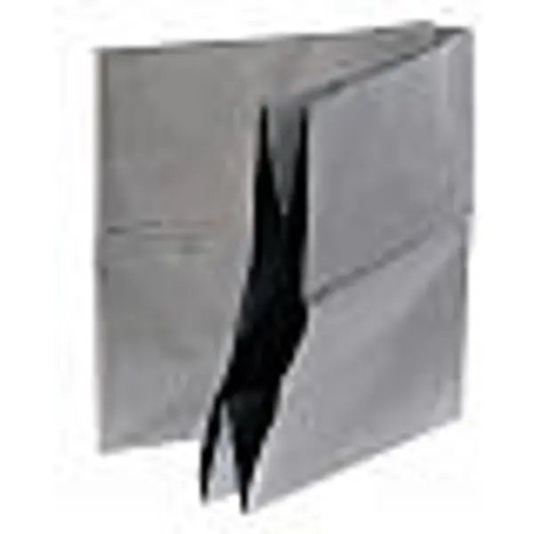 Urne 2 pièces cœur double marron clair et foncé effet marbre 15x40x40 cm 10 litres
