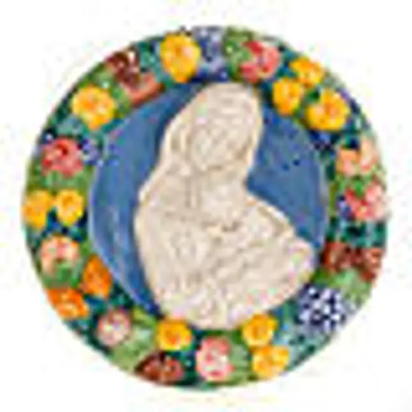 Bas-relief céramique Vierge avec enfant endormi