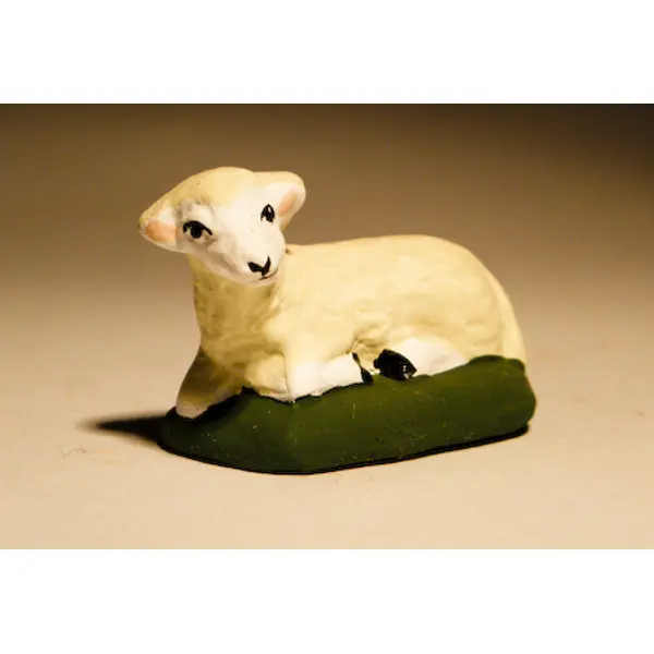 Mouton Couché Blanc 7 cm