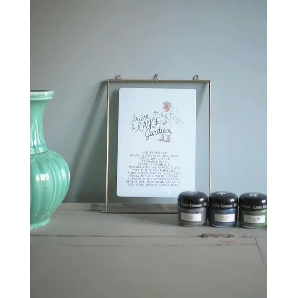 Cadre avec affichette Prière à l'Ange Gardien