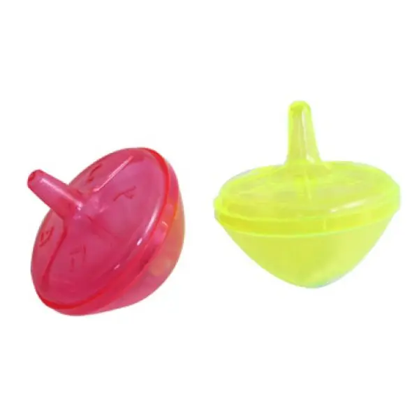 Dreidel rond en plastique de couleurs assorties