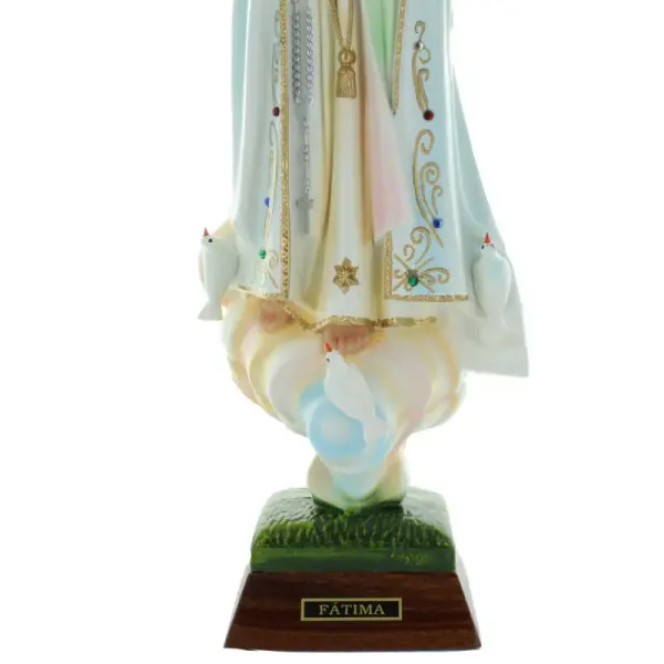 Our Lady of Fatima resin statue with brilliants 45cm