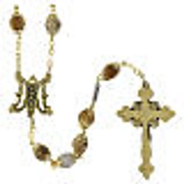 Chapelet Ghirelli Vierge Miraculeuse en jaspe 8 mm