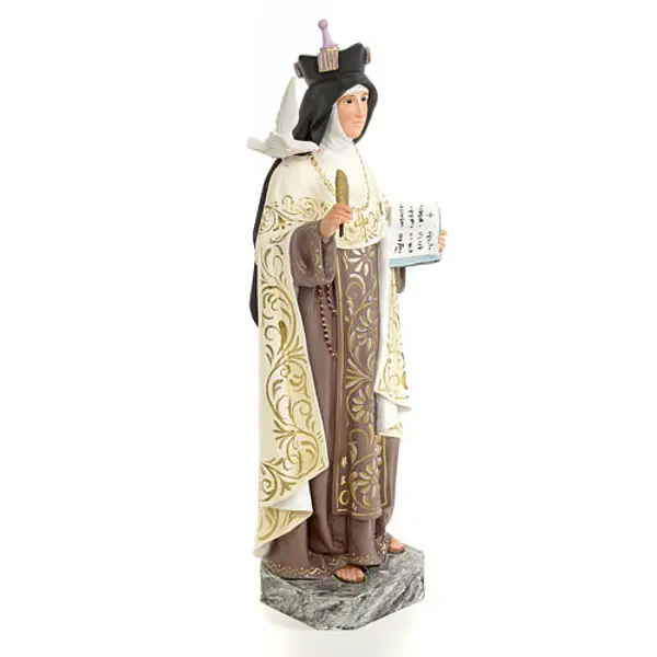 Ste Thérèse de Avila 20cm pâte à bois