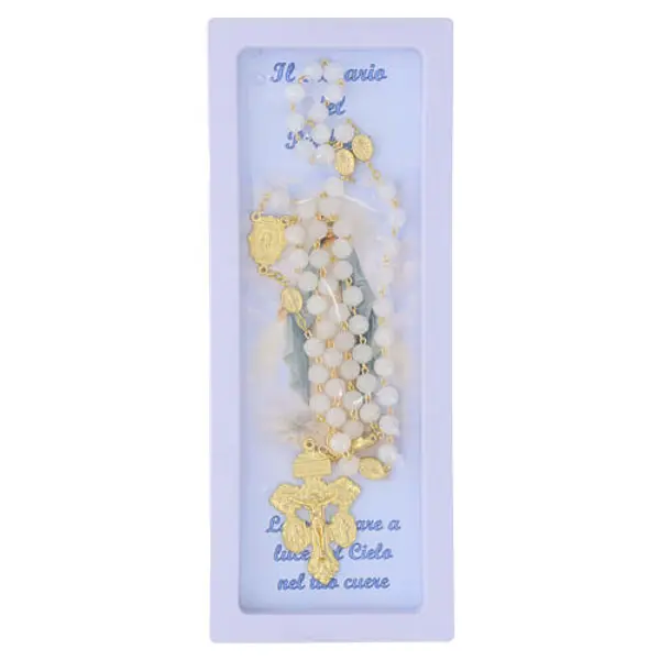 Chapelet du Pardon grains 8 mm en verre
