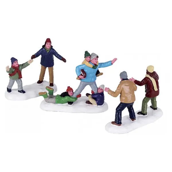 Family Football set 3 pièces statuette Lemax 7x23,5x3,8 cm - 72535