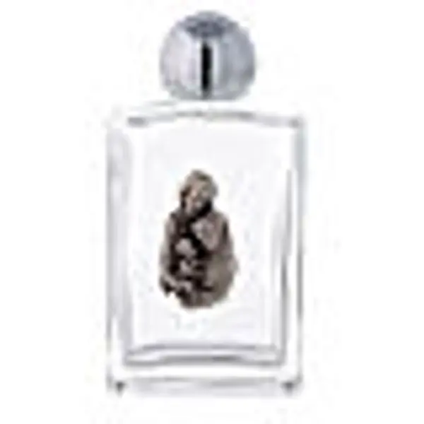 Bouteille rectangulaire eau bénite Sainte Famille 50 ml verre 25 pcs