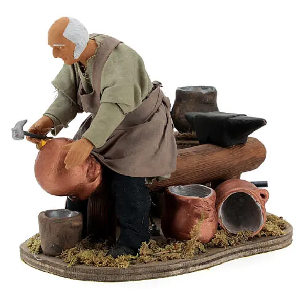 Rémouleur 14 cm avec mouvement crèche napolitaine