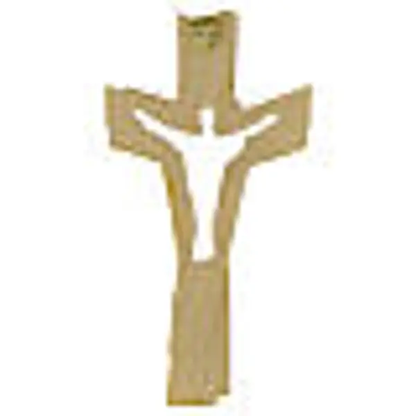 Croix de la Passion, finition dorée bois Val Gardena