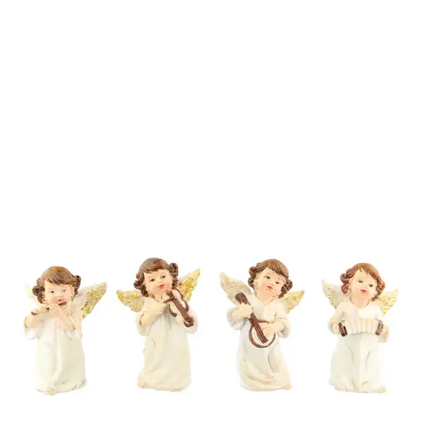 Statue d'un Ange Musicien de 6 cm en résine