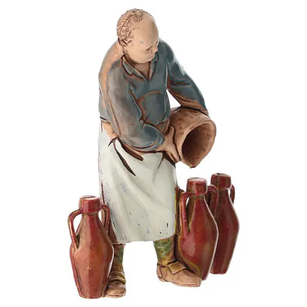 Vendeur de vin crèche Moranduzzo 10 cm