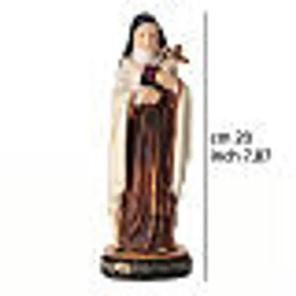 Statue peinte Sainte Thérèse de Lisieux 20 cm