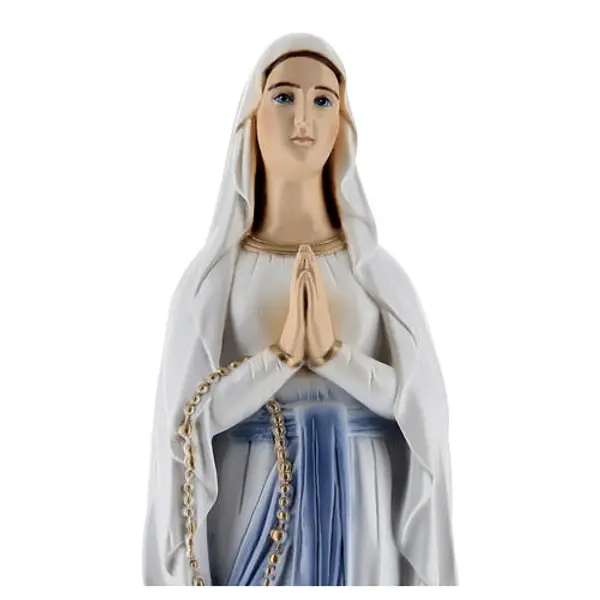 Notre-Dame Lourdes poudre de marbre 65 cm EXTÉRIEUR