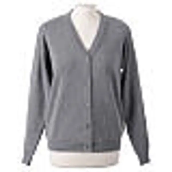 Cardigan gris court pour soeur avec boutons mélange de laine In Primis