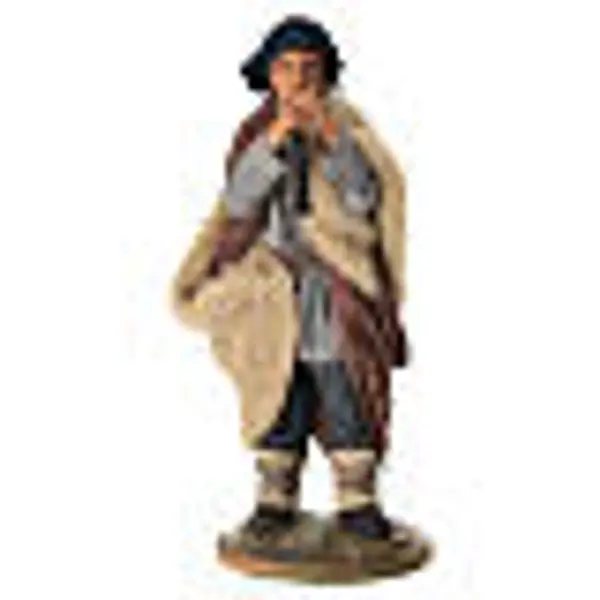 Joueur de flûte 24 cm crèche napolitaine 25x10x7 cm terre cuite