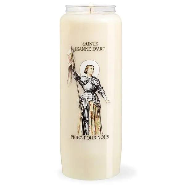 Bougie Neuvaine Sainte Jeanne d’Arc - Courage, foi et engagement chrétien
