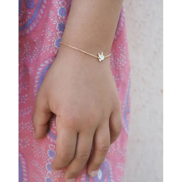 Bracelet enfant Paloma plaqué or