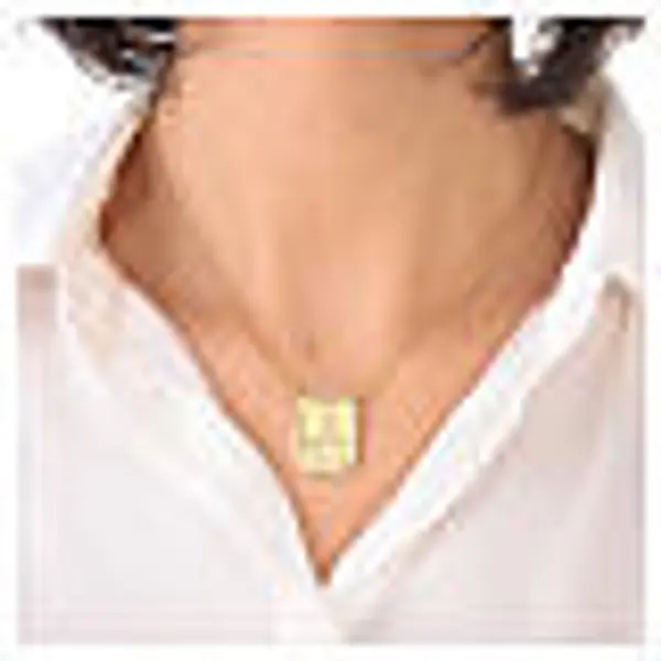 Scapulaire argent 925 doré avec zircons