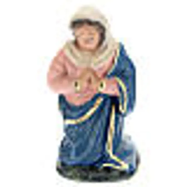 Santon Vierge agenouillée plâtre pour crèche 10 cm Arte Barsanti