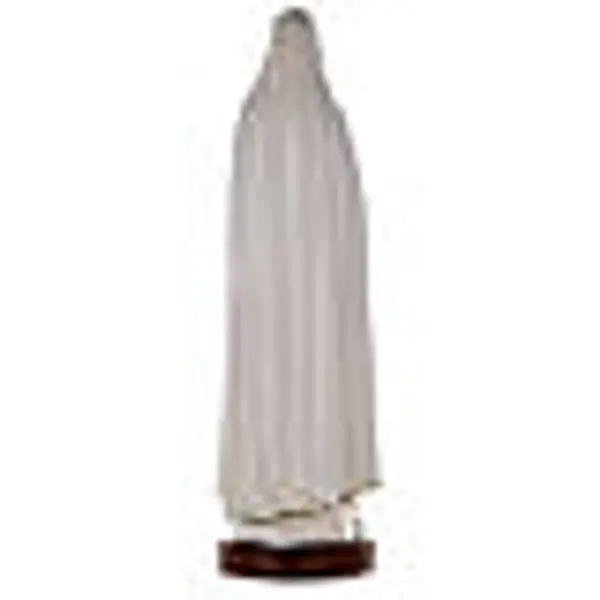 Statue Notre Dame de Fatima marbre reconstitué 83cm peinte