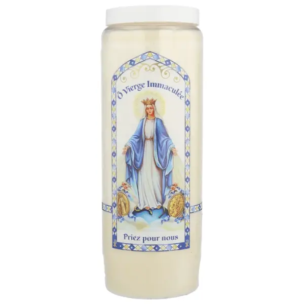 Set of 20 Novena Candles of Our Lady of Grace 17,5cm