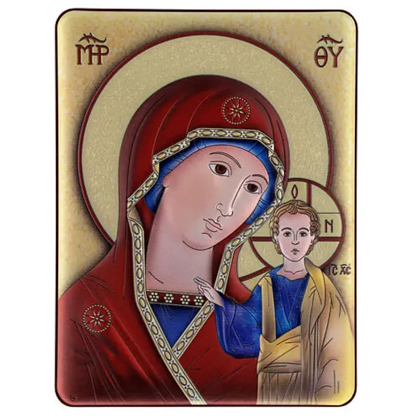 Tableau bilaminé Notre-Dame de Kazan 22x16 cm