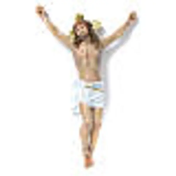 Corps Christ Agonie 30cm pâte bois élégant