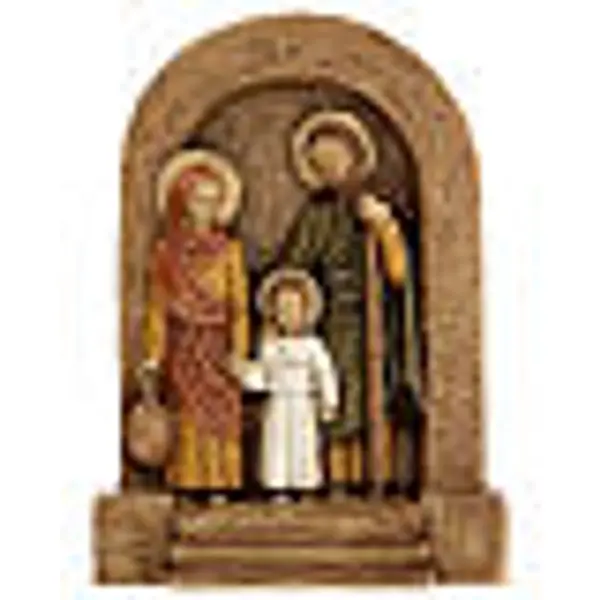 Bas-relief Sainte Famille pierre Bethléem 25x20 cm