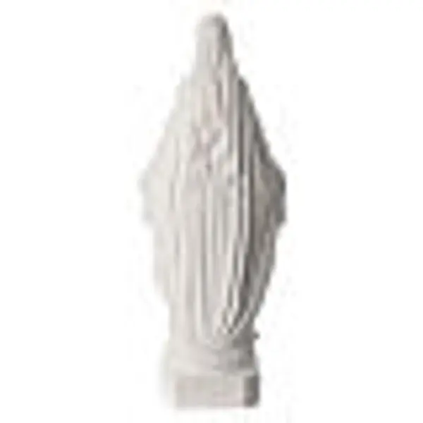 Statue de la Vierge Miraculeuse marbre blanc 62 cm