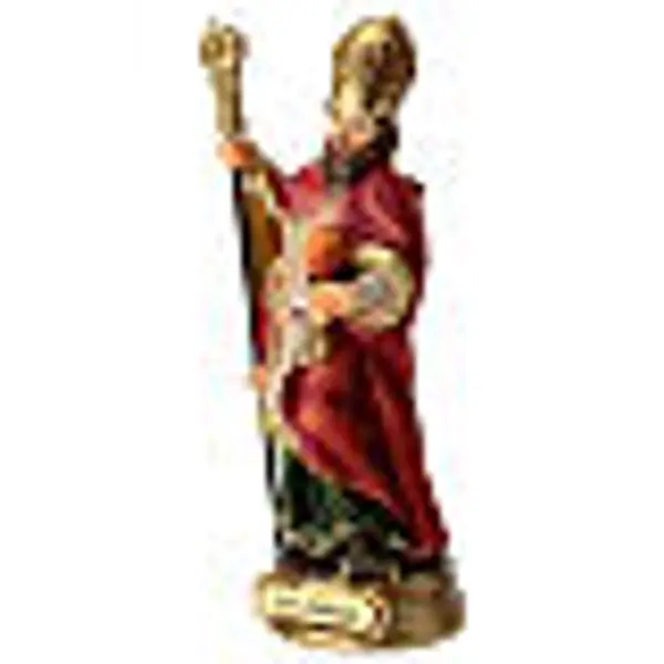 Statuette de Saint Ambroise en résine 12 cm
