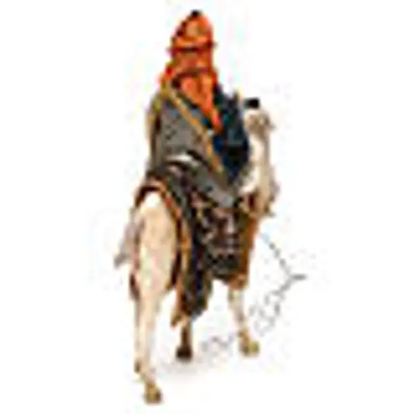 Roi Mage sur chameau crèche 13 cm Tripi