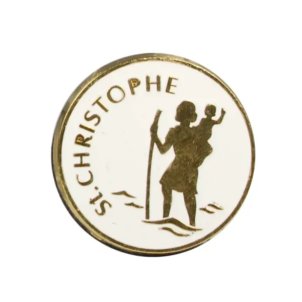 Magnet de Saint Christophe doré 35mm