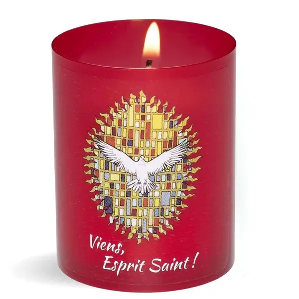 Veilleuse votive Viens Esprit Saint ! - Bougie de prière à l’Esprit Saint