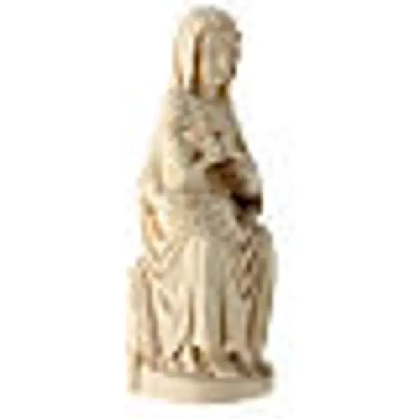 Vierge de Mariazell assise bois Val Gardena naturel