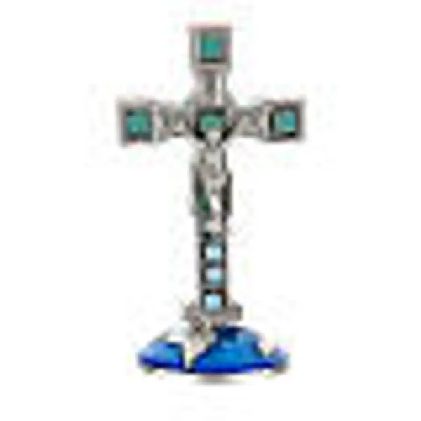 Croix avec base globe 8 cm en zamak