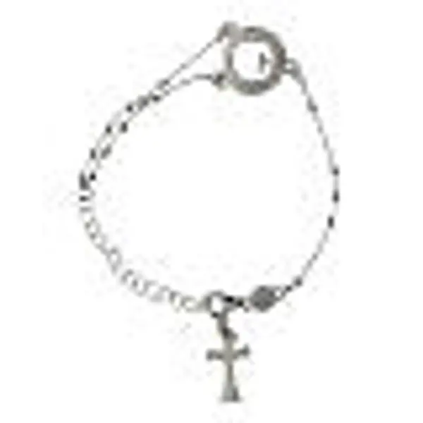Bracelet Benedictus Beatitudinem argent 925 rhodié bruni