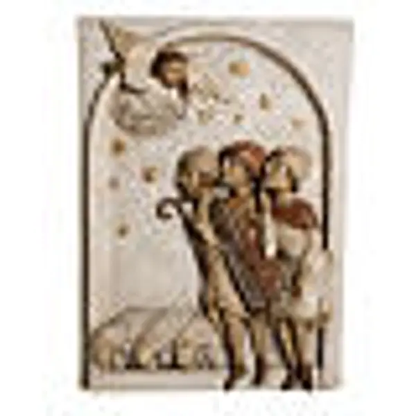 Bas relief des bergers grande crèche d'autun blanche