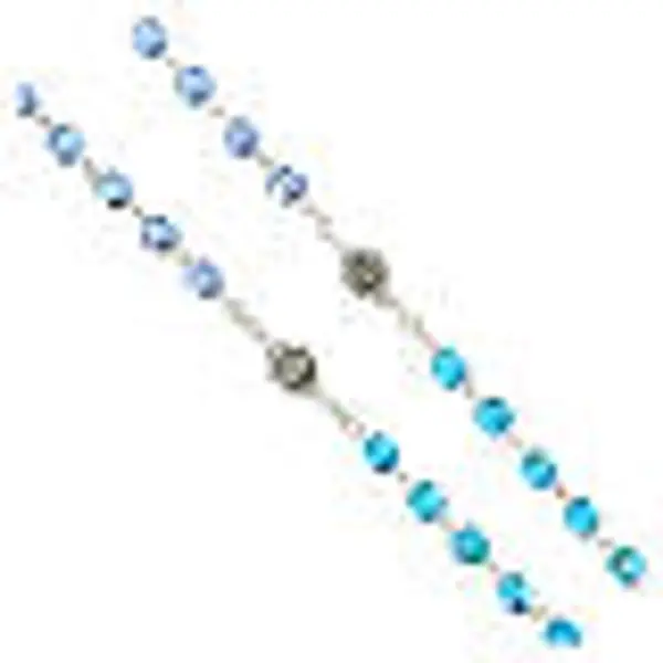 Chapelet semi-cristal Vierge Miraculeuse 5 mm