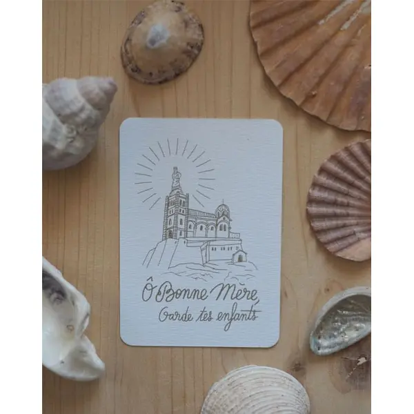 Mini Carte dorée Ô Bonne Mère