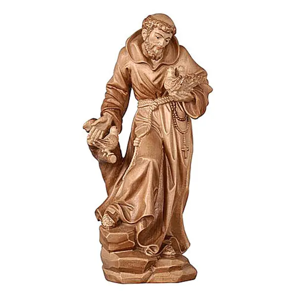 Statue Saint François bruni 3 tons réaliste