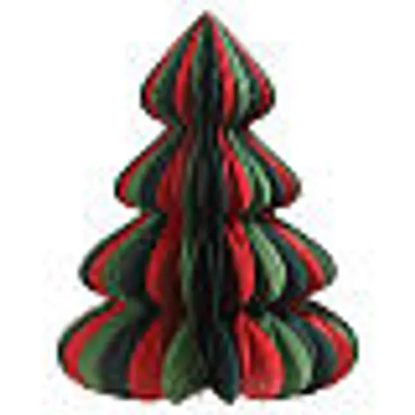 Arbre décoratif tridimensionnel en papier champagne pailleté 100% FSC 60x50 cm