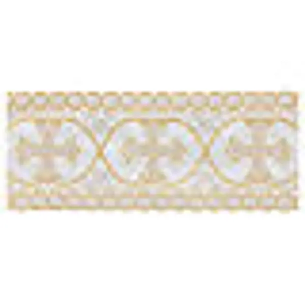 Entretoile décoration dorée argentée croix de Malte 12 cm euros/m
