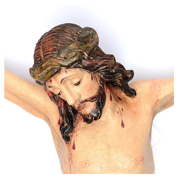 Corps Christ modèle Corpus bois Val Gardena Old Gold