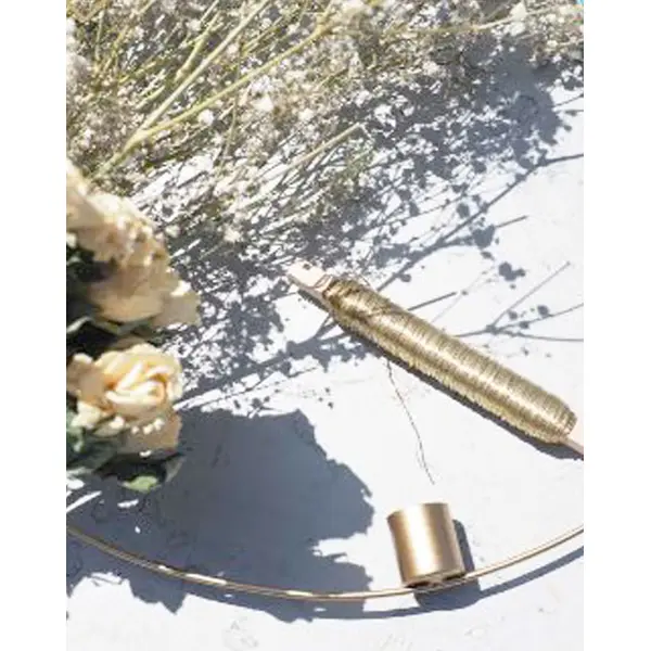 Fil de fer doré pour couronne de fleurs - Métal 30/34 m