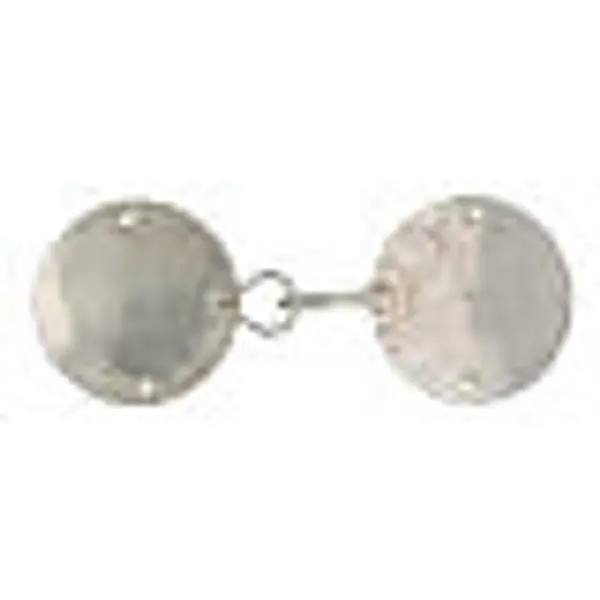 Fermoir chape Tau en argent 925 blanc