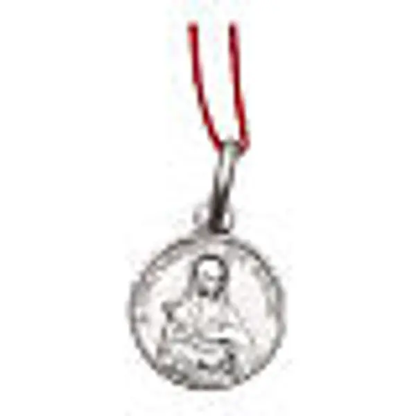 Médaille Ste Catherine de Sienne argent 925 rhodié 10 mm